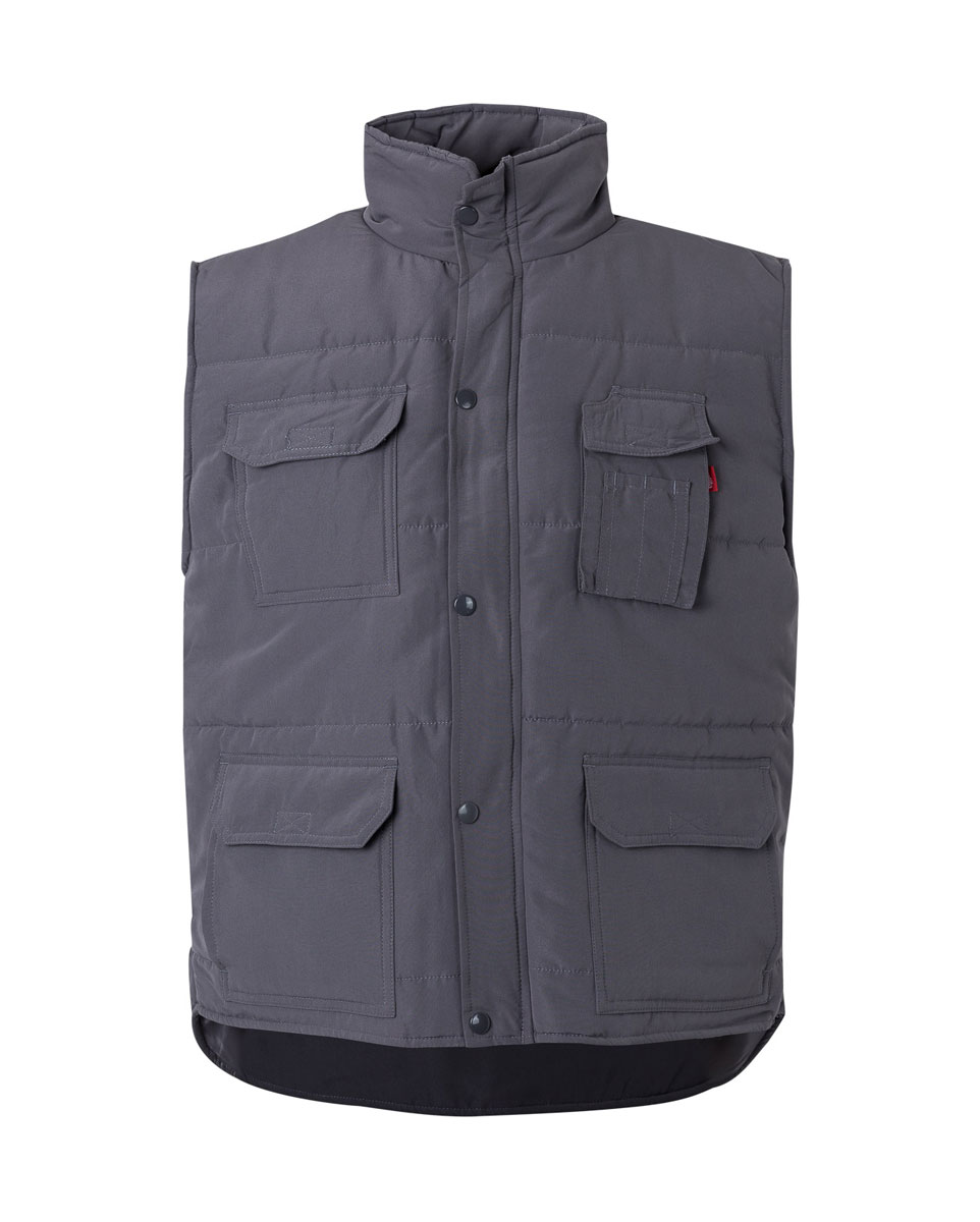108 Grey Προϊόν Γιλέκο Εργασίας 108 – Velilla Γιλέκο εργασίας γκρί μπροστά όψη 108 Velilla