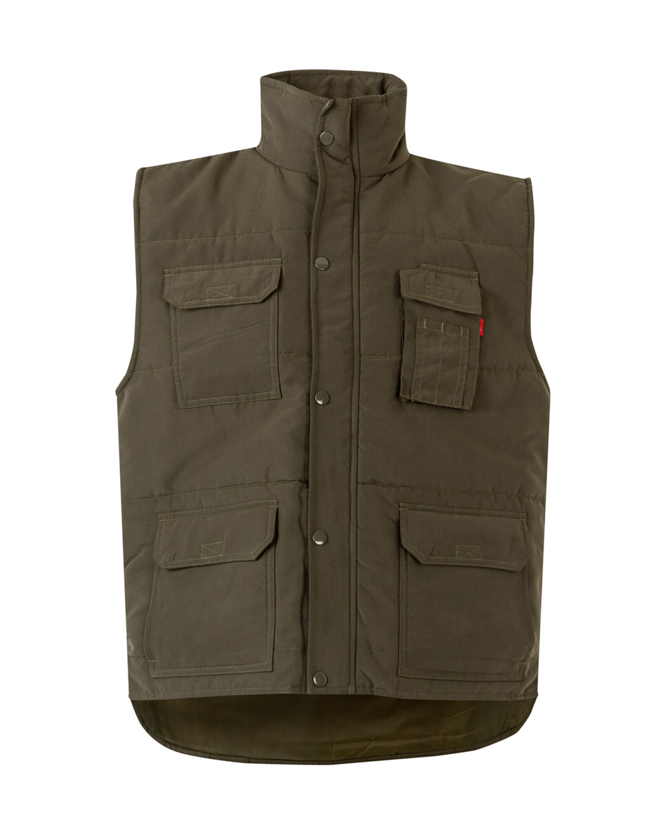 108 Khaki Green 1 Προϊόν Γιλέκο Εργασίας 108 – Velilla Γιλέκο εργασίας χακί μπροστά όψη 108 Velilla