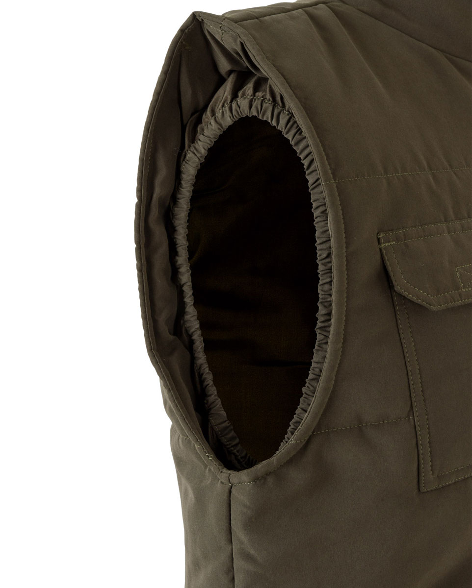 108 Khaki Green 4 Προϊόν Γιλέκο Εργασίας 108 – Velilla Γιλέκο εργασίας χακί με λεπτομέρια στους ώμους 108 Velilla