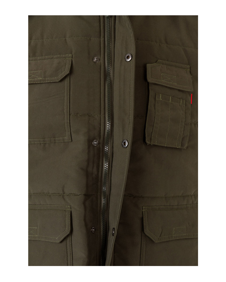 108 Khaki Green 6 Προϊόν Γιλέκο Εργασίας 108 – Velilla Γιλέκο εργασίας χακί με λεπτομέρια 108 Velilla