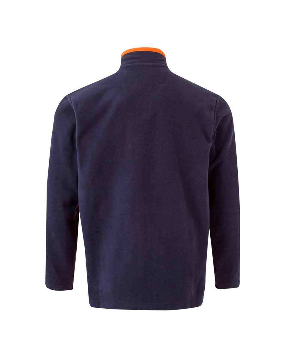 201504 Navy Orange 2 Προϊόν Ζακέτα Φλις Δίχρωμη 201504 - Velilla Ζακέτα φλις δίχρωμη 201504 - Velilla - Image 9