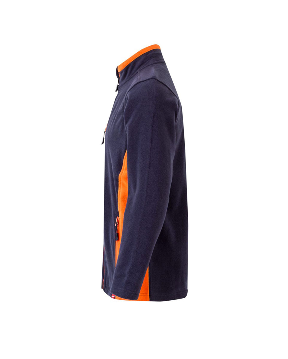 201504 Navy Orange 3 Προϊόν Ζακέτα Φλις Δίχρωμη 201504 - Velilla Ζακέτα φλις δίχρωμη 201504 - Velilla - Image 10