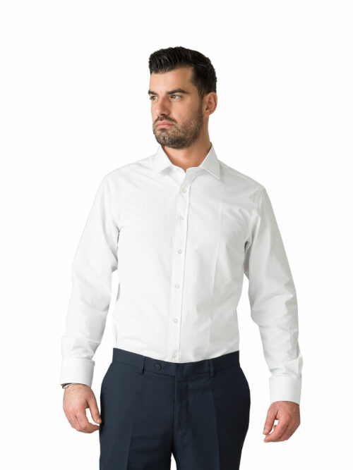 Πουκάμισο ανδρικό μακρυμάνικο 405009 της Velilla λευκό