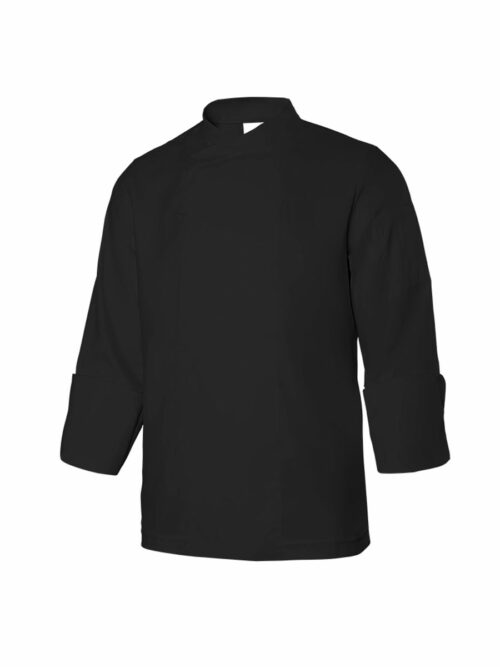 Mακρυμάνικο microfiber σακάκι σεφ 405210 της Velilla μαύρο