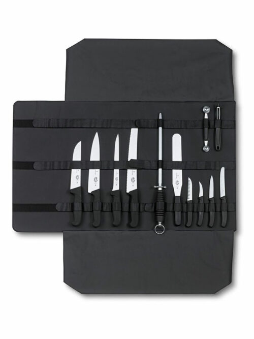 Θήκη μαχαιριών σε ρολό από την Victorinox μαύρη