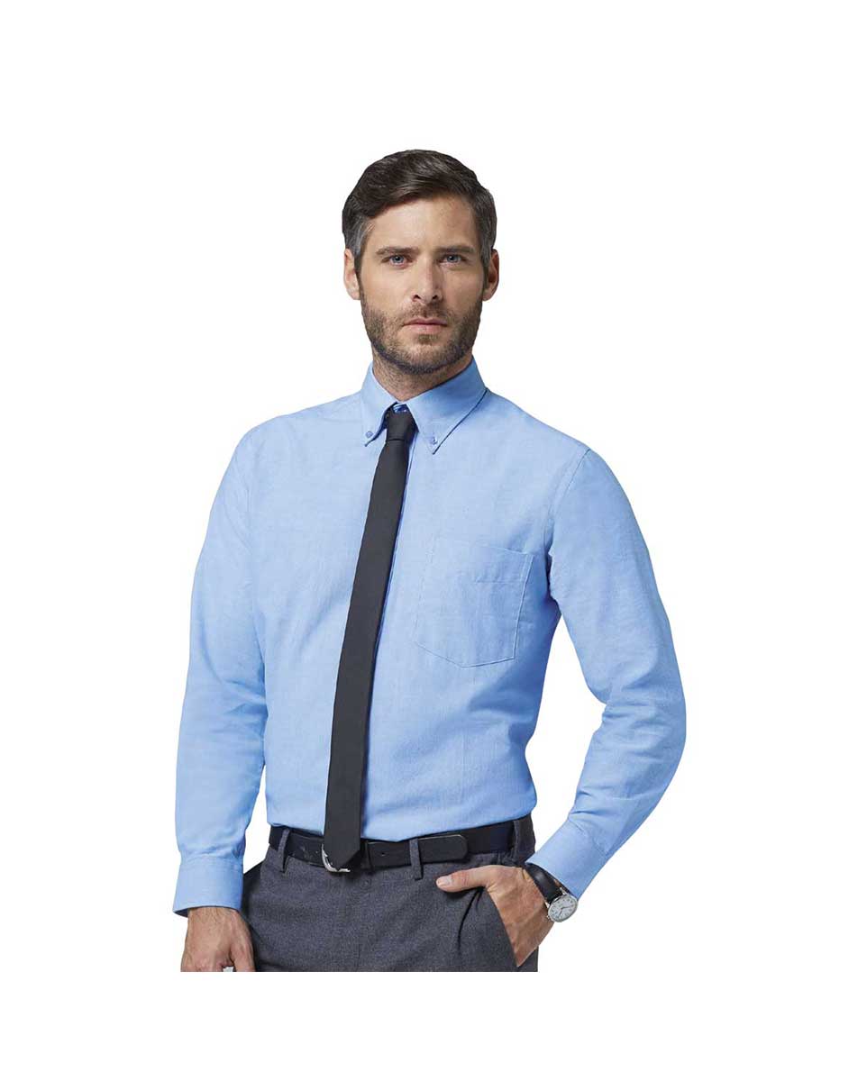 Boston 1 Προϊόν Πουκάμισο Ανδρικό Boston - Sol'S πουκάμισο ανδρικό Boston της Sol's, με μακριά μανίκια γαλάζιο