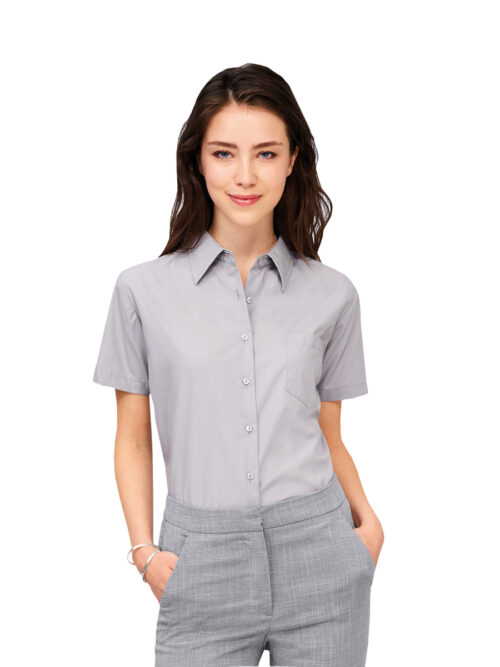 γυναικείο Κοντομάνικο πουκάμισο Escape από τη Sol's γκρί ανοιχτό