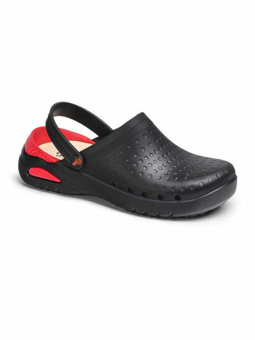 Παπούτσι αντιολισθητικό Eva Soft της Dian μαύρο με κόκκινο