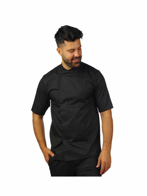 κοντομάνικο σακάκι σεφ 1110 της Uniform σε μαύρο χρώμα