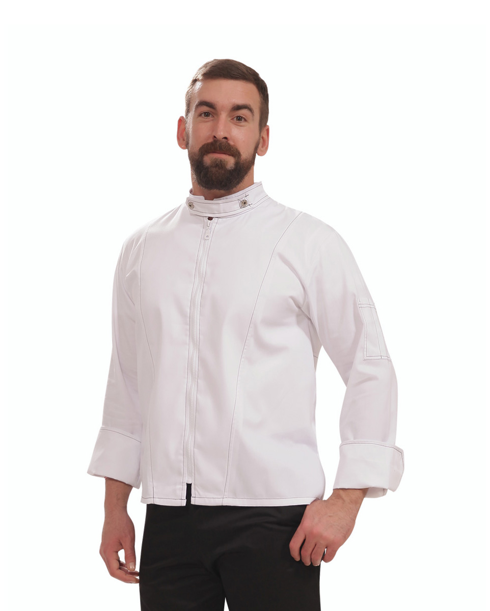 S Chef Harley 1 Προϊόν Σακάκι Σεφ Harley - Uniform Μοντέρνο σακάκι σεφ Harley της Uniform λευκό